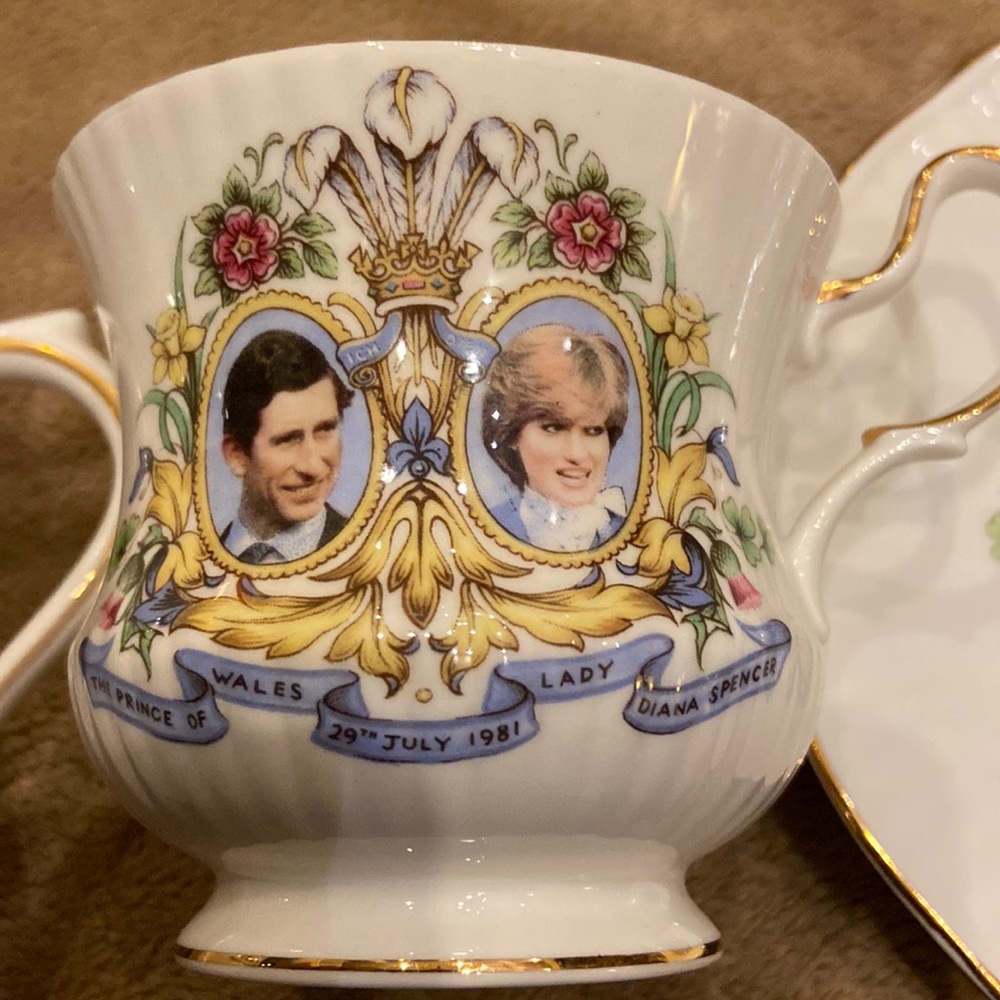 Prince of Wales and Lady Diana Spencer July 29th, 1981. Mug, tea cup & s…